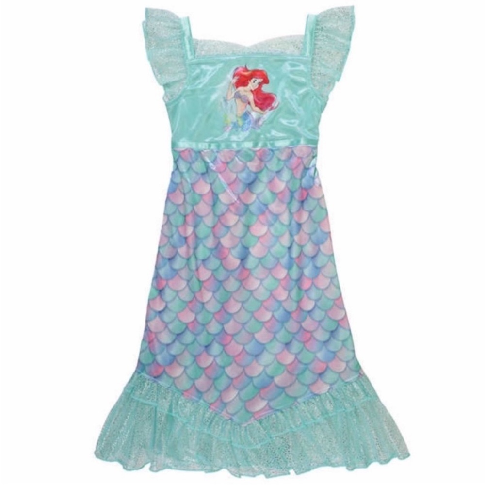 NWT DISNEY Kids Girls Fantasy Gown, Little Mermaid - size 3T GREEN party